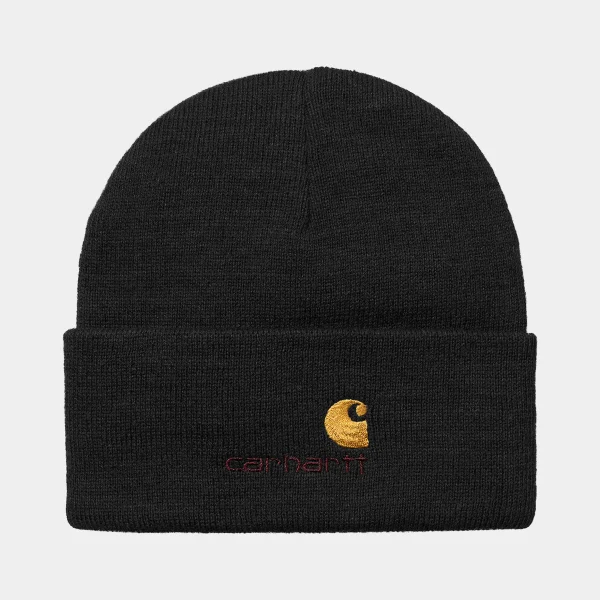 Carhartt WIP Accessoires | Accessoires>American Script Beanie Black