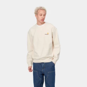 Carhartt WIP Sweats>American Script Sweatshirt Natural