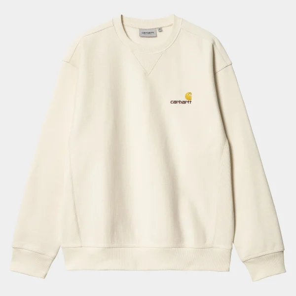 Carhartt WIP Sweats>American Script Sweatshirt Natural