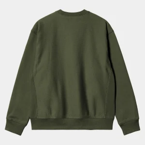 Carhartt WIP Sweats>American Script Sweatshirt Tarragon