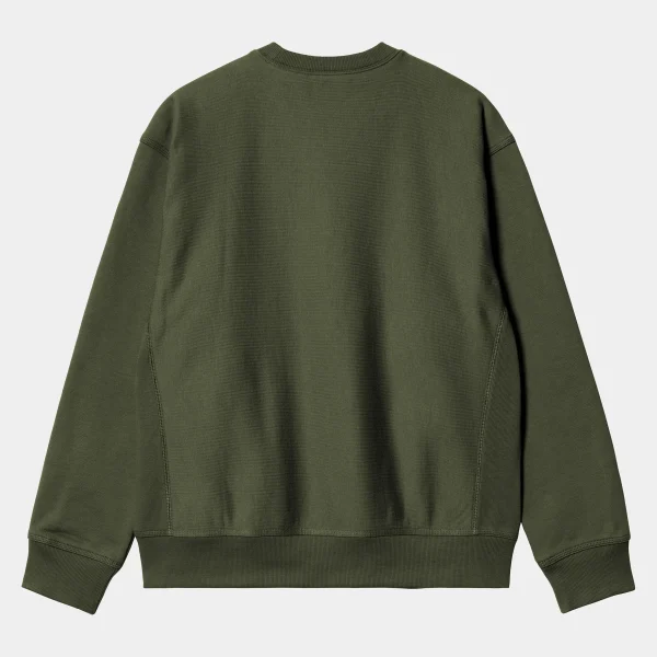 Carhartt WIP Sweats>American Script Sweatshirt Tarragon