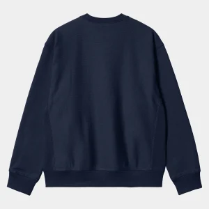 Carhartt WIP Sweats>American Script Sweatshirt Air Force Blue