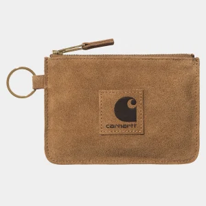 Carhartt WIP Accessoires | Accessoires>Artificial Suede Zip Wallet Hamilton Brown