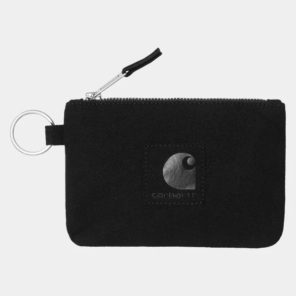 Carhartt WIP Accessoires | Accessoires>Artificial Suede Zip Wallet Black