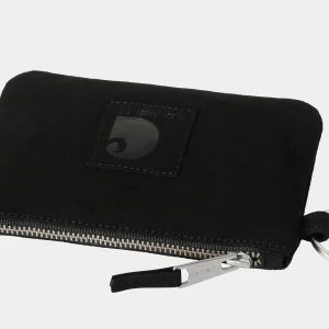 Carhartt WIP Accessoires | Accessoires>Artificial Suede Zip Wallet Black