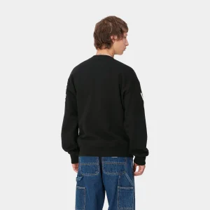 Carhartt WIP Sweats>Body Of Work Sweat Black / White