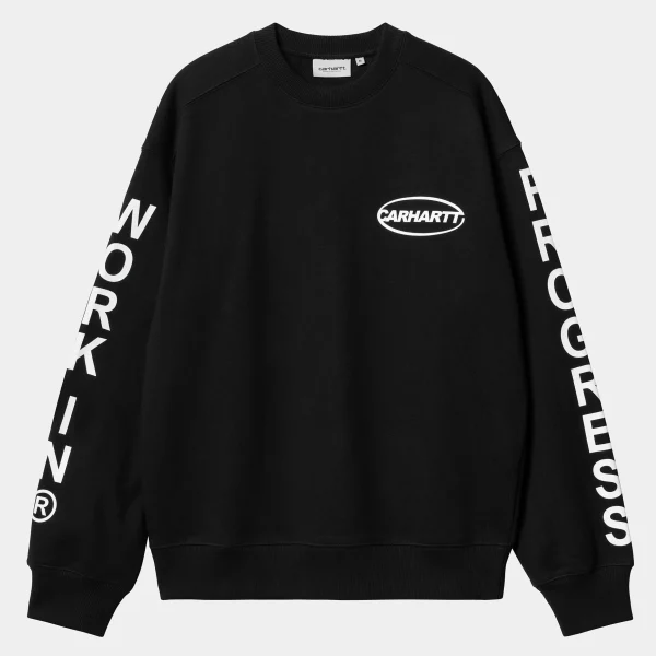 Carhartt WIP Sweats>Body Of Work Sweat Black / White