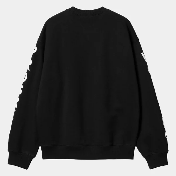 Carhartt WIP Sweats>Body Of Work Sweat Black / White