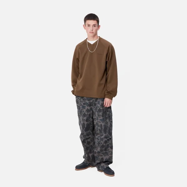 Carhartt WIP Sweats>Bolan V-Neck Sweat Chocolate / Tobacco