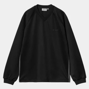 Carhartt WIP Sweats>Bolan V-Neck Sweat Black / Graphite