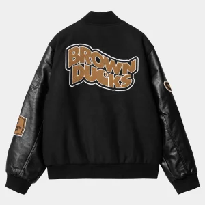 Carhartt WIP Jacken & Mäntel>Brown Ducks Bomber Black / Black