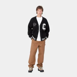 Carhartt WIP Strick>Brown Ducks Cardigan Black / Wax