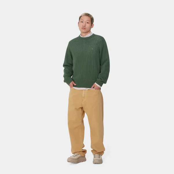 Carhartt WIP Strick>Calen Sweater Duck Green