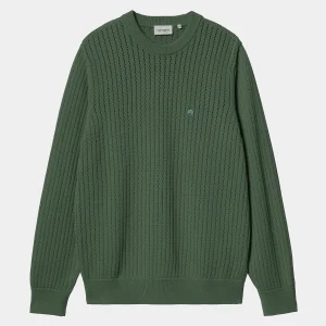 Carhartt WIP Strick>Calen Sweater Duck Green