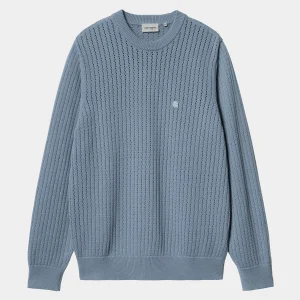 Carhartt WIP Strick>Calen Sweater Misty Sky