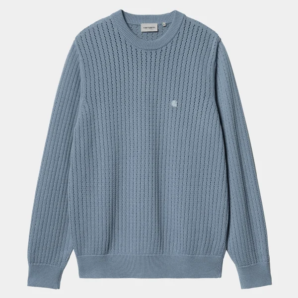 Carhartt WIP Strick>Calen Sweater Misty Sky