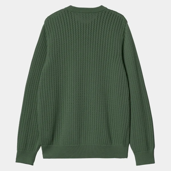 Carhartt WIP Strick>Calen Sweater Duck Green