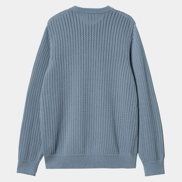 Carhartt WIP Strick>Calen Sweater Misty Sky