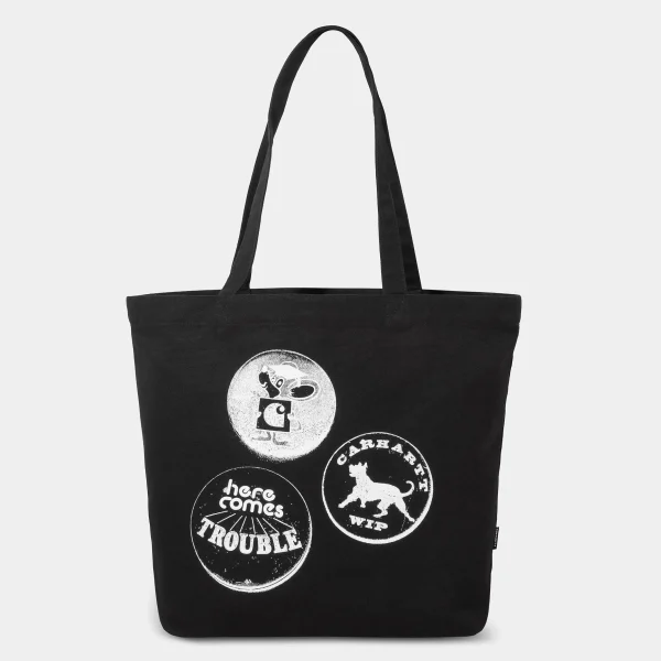 Carhartt WIP Accessoires | Accessoires>Canvas Graphic Tote Pins Print, Black