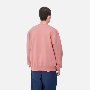 Carhartt WIP Sweats>Carhartt Sweatshirt Dusty Rose / Sycamore Tree