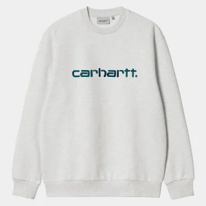 Carhartt WIP Sweats>Carhartt Sweatshirt Ash Heather / Duck Blue