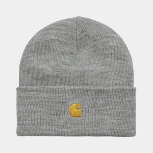 Carhartt WIP Accessoires | Accessoires>Chase Beanie Grey Heather / Gold