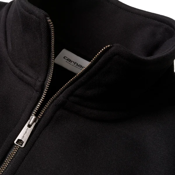 Carhartt WIP Sweats>Chase Neck Zip Sweatshirt Black / Gold