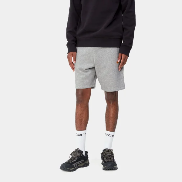 Carhartt WIP Sweats | Shorts & Badehosen>Chase Sweat Short Grey Heather / Gold