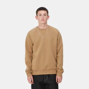 Carhartt WIP Sweats>Chase Sweatshirt Peanut / Gold