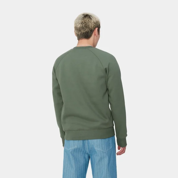 Carhartt WIP Sweats>Chase Sweatshirt Duck Green / Gold