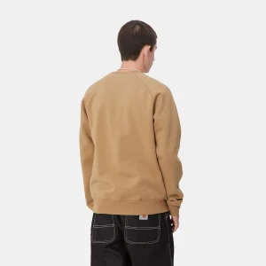 Carhartt WIP Sweats>Chase Sweatshirt Peanut / Gold