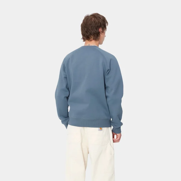 Carhartt WIP Sweats>Chase Sweatshirt Positano / Gold