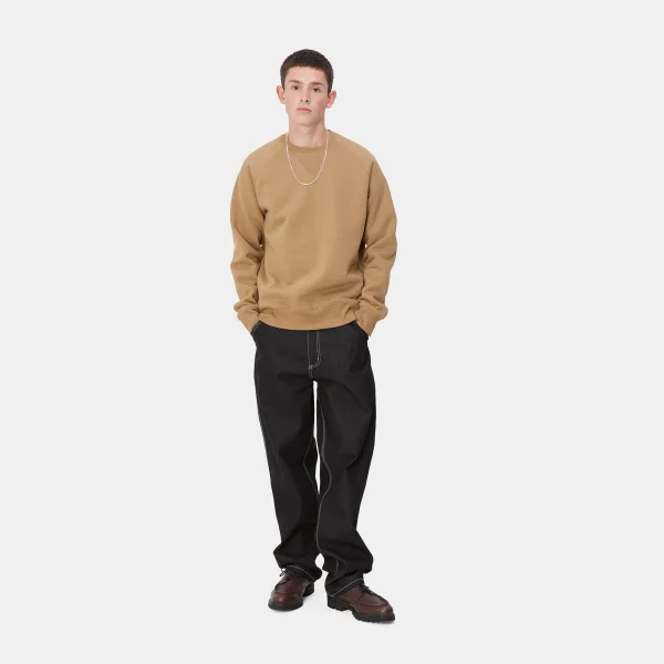 Carhartt WIP Sweats>Chase Sweatshirt Peanut / Gold