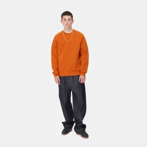 Carhartt WIP Sweats>Chase Sweatshirt Turmeric / Gold