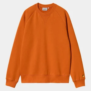 Carhartt WIP Sweats>Chase Sweatshirt Turmeric / Gold