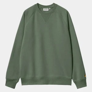 Carhartt WIP Sweats>Chase Sweatshirt Duck Green / Gold