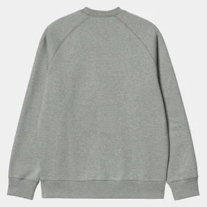 Carhartt WIP Sweats>Chase Sweatshirt Grey Heather / Gold