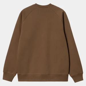 Carhartt WIP Sweats>Chase Sweatshirt Chocolate / Gold