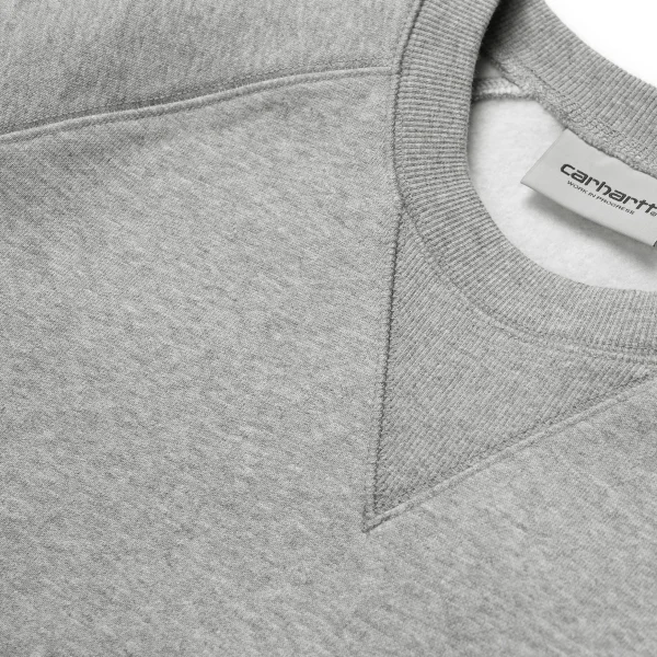 Carhartt WIP Sweats>Chase Sweatshirt Grey Heather / Gold