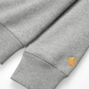 Carhartt WIP Sweats>Chase Sweatshirt Grey Heather / Gold