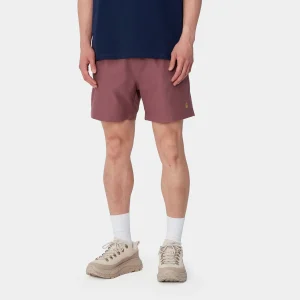 Carhartt WIP Shorts & Badehosen>Chase Swim Trunk Dusty Fuchsia / Gold