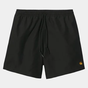 Carhartt WIP Shorts & Badehosen>Chase Swim Trunk Black / Gold