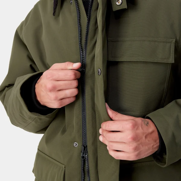 Carhartt WIP Jacken & Mäntel>Clarton Coat Office Green / Black