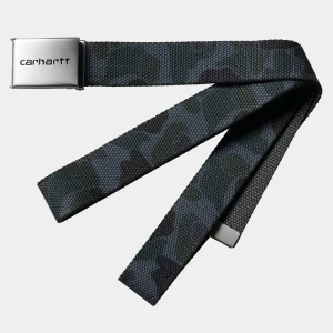 Carhartt WIP Accessoires | Accessoires>Clip Belt Chrome Camo Duck, Grey