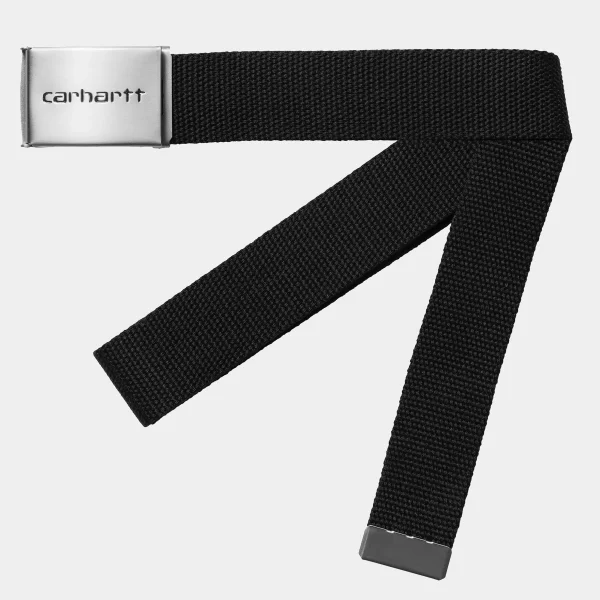 Carhartt WIP Accessoires | Accessoires>Clip Belt Chrome Black