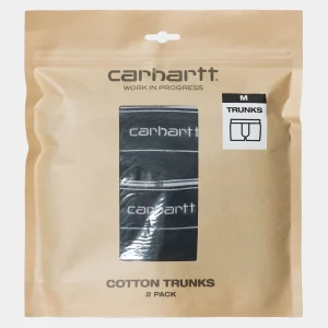 Carhartt WIP Unterwäsche>Cotton Trunks Black + Black