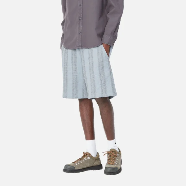 Carhartt WIP Shorts & Badehosen>Dodson Short Dodson Stripe, Misty Sky