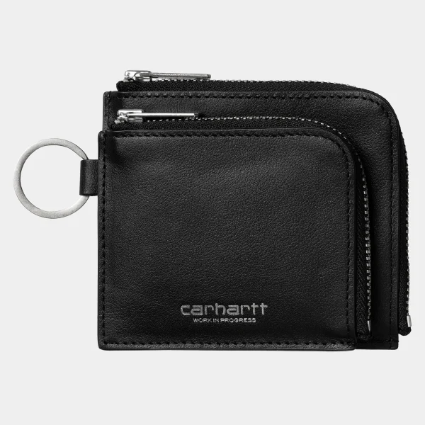 Carhartt WIP Accessoires | Accessoires>Double Vegas Zip Wallet Black / Silver