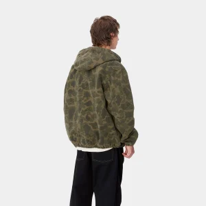 Carhartt WIP Jacken & Mäntel>Duck Active Jacket Camo Duck, Green / Office Green