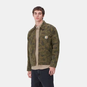 Carhartt WIP Jacken & Mäntel>Duck Detroit Jacket Camo Duck, Green / Office Green